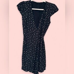 Brandy Melville Floral Black Dress